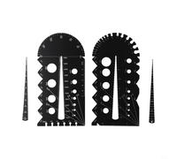 Thread Gauge Tool Metric and for Imperial Screw Gauge Aluminum Alloy High Measuring Instrument for Professional Engineering and DIY Applications
