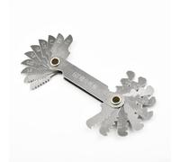 Thread Gauge Tool Set for Measuring Metric Screws 55 and 60 Degrees with Adjustable Rotary Switch (0.5-7.0 metric system 60 degrees 20pc)