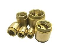 Thread in-Line Spring for Water Control 1/2" 3/4" 1" 2" DN15 DN20 DN25 Anti Backflow One-Way Valve Irrigation Aquarium System(DN20 G3-4)