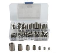 Thread Inserts, 50PC Stainless Steel Self-Tapping for M3-M12 Thread Repair Kit Hardware Fasteners