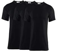 Thread Linens 3 Pack Mens Thermals T Shirt, Body Warmer Base Layer Thermal Underwear Mens Thermal Top for Men Size S-XXL (Black, M)