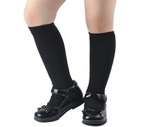 Thread Linens Kids Socks Cotton Knee High Plain Socks Value Pack 3 Pairs Long Socks