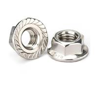 Thread Lock, 1/2/ 5/10/ 20/50 Pcs 304 Stainless Steel Hexagon Pinking Slip Locking Lock Nut M3 M4 M5 M6 M8 M10 M12 M14 M16 M20(M12 x5pcs)