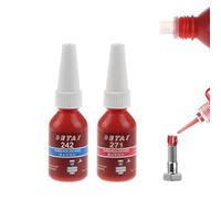 Thread Lock, 242 271 Blue Medium Strength Threadlockers,High Strength Threadlocker Red Gap Filling, Prevent Nuts, Bolts, Bearings, Fasteners and Screws from Loosening Due to Prolonged Vibration