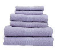 Thread & Loom Towel Set 2 x Bath Towels, 2 x Hand Towels, 2 x Face Cloths Lilac