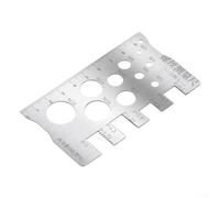 Thread Pitch Diameter Measuring Tool in 304 Stainless Steel for Metric Screws Including For M3 with Built-in 10cm Scale