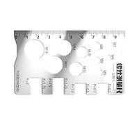Thread Pitch Gauge | 10x5cm Measuring Tool Board | Screws Measurings Gauges | Precision Screw & Nut Measurings Tools | Ergonomic Threads Identifier For Bolts, Screws, Nuts & Fasteners
