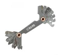 Thread Pitch Gauge 55 & 60 Degree Metric for imperial Screw Thread Measuring Tool for Lathe Cutting Stainless Steel Blades(55 ° English)