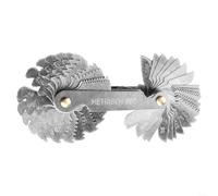 Thread Pitch Gauge 58 Piece Set Metric for Imperial US - Stainless Steel Screw Thread Tool 60° & 55° Locking Leaf for Auto Repair DIY