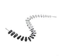 Thread Pitch Gauge Set, 26PCS Nut and Bolt Thread Identifier Gauges for Male and Female Screw Thread, Metric and Inch Bolt Size Finder Tool, 304 Stainless Steel with Hanging Storage
