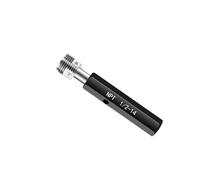 Thread Plug Gage Set, 1pcs Taper Pipe Thread Plug Gauge/Ring Gauge Measure Tool NPT1/16-27 1/8 1/2 3/4 3/8-18 1'' NPT2'' 3'(Npt 3-8,Thread head Gauge)