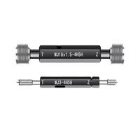 Thread plug gauge 1PCS For Aviation Thread Plug Gauge Metric Fine 2 3 4 5 6 7 8 9 10 12 14 16 18 4H5H 5H6H 6H7H Accuracy ±0.001mm(2.5X0.45 6H7H)