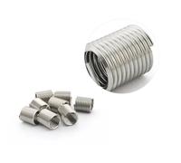 Thread Repair Insert,20pcs 12# - 24 1D~3D 304 Stainless Steel Wire Sleeve Bushing Screw Coil Nut(1D)