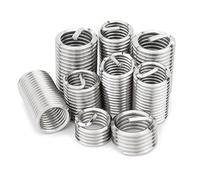 Thread Repair Insert, British 304 Stainless Steel Coiled Wire Helical Screw Sleeve 3/8” 5/16” 1/4”(X 3D,British10 32 (20PCS))(X 2.5D,American1 2 13(5PCS)