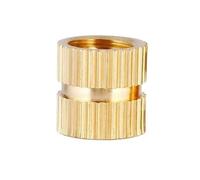 Thread Repair Insert, Copper Thread Inserts, 3D Print Thread Knurl Embedded Insert Nut Hot Melt Heat Injection Molding(2MM*M2.5 * 3.5MM)