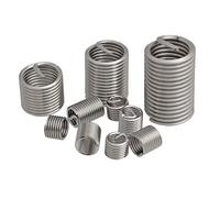 Thread Repair Insert, M3 M4 M5 M6 M8 M10 Helical Screw Coiled Wire Sleeve Stainless Steel 304 Inserts(2D, x 0.5 (50pcs))(2D,M8 x 1.25 (10pcs))