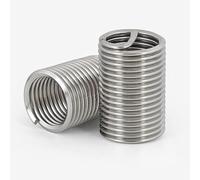 Thread Repair Insert, Stainless Steel Screw Coiled Wire Helical Threaded Inserts Set M2M2.5M3M4M5M6M8M10M12M16 Insert(2 D,M2 x 0.4 (50pcs))(1.5 D,M2.5x0.45 (50pcs))
