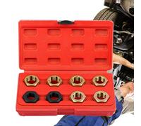 Thread Repair Kit - 8.58 Inches Precision Repair Assortment, High Strength Steel Tapping Correction Device, UNEF Metric Bolt Recovery Solution | Rethreading Tool For Engineers & Tradesmen, Compacts