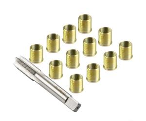 Thread Repair Kit for M14x1.25 & M16x1.25 Metric Threads - Stainless Steel Helicoil Inserts + HSS Tap, for Engine, Diesel, Generator Metal Thread Restoration