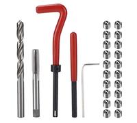 Thread Repair Kit M8x1.25mm, Screw Coil Inserts Set, Professional Tapping Drilling Tool with Twist Bit and Hex Wrench, Complete Thread Repair Solution for Machine and Mechanical Re