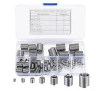 Thread Repair Kit with 60 Stainless Steel Inserts from For M3 to For M12, Easy Installation for Various Repair Tasks in Automotive and Household Use