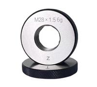 Thread ring gauge 2Pcs/set M14 M16 M18 M20 M22 M24*3 * 2 * 1.5 * 1 * 0.5 Thread Ring Gage Gauge(M20X2.0)