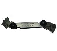 THREAD SCREW PITCH GAUGE BA 0 TO 10 BA 47.1/2 DEGREE PROFILE - BRITISH ASSOCIATION