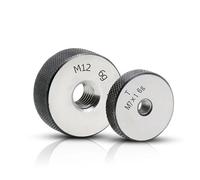 Thread Setting Ring Gauge, Pack Of 2 6g Metric Thread Ring Gauge M1-M30 Go No For Mechanical Inspection(M1.4x0.3)