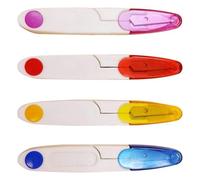 Thread Snips Sewing Snippers 4pcs Cross Stitch Scissors Plastic Handle Cutters Clippers for Travel Tailor Seamstress Fishing Clothes Embroidery Craft