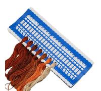 Thread Storage Container - 50 Grids Embroidery Organizer, Reusable Label Cards Sewing Craft Box | Sorting Case for Yarn String Management Hobby Project Supply Kit