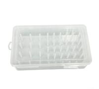 Thread Storage Solution with 42 Clear Spool Slots for Home Crafters Managing Multiple Embroidery Projects (White)