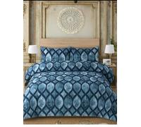 THREAD & TAILOR Single Duvet Cover Set - 3 Piece Bedding Set with Fitted Sheet, Duvet Cover & 1 Pillowcase - SMOKY EYES - Soft Microfibre