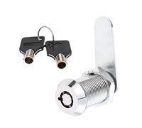 Thread Tubular Cam Lock 30mm Zinc Alloy Security Drawer Cam Cylinder Lock with 2 Keys for Door Mailbox Cabinet Cupboard Letterbox