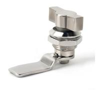 Thread Tubular Cam Lock, Aluminum Alloy Security Drawer Cam Cylinder Keyless Lock For Door Mailbox Safes Cabinet Cupboard Letterbox(Stainless Steel)