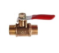 Thread Valves Connector Joint Pipe Fitting, 1pc Brass Ball Valve 1/8" 1/4" 3/8" 1/2" Male to Male BSP Thread(1/2")