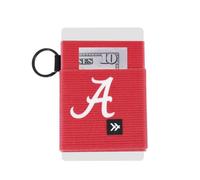 Thread Wallets Collegiate Slim Minimalist Card Holder Wallet for Men and Women, University of Alabama Crimson Solid, 2.2 in (5.5 cm) x 2.75 in (7 cm), Minimalist