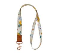 Thread Wallets Cool Neck Lanyard for Men & Women, Cute Key ID Badge & Wallet Holder, Blossom, One size