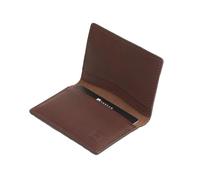 Thread Wallets Slim Minimalist Bifold Wallet for Men & Women with RFID | Small Elastic Credit Card Holder for Front Pocket, Chocolate, Classic