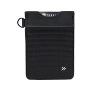 Thread Wallets Slim Minimalist Elastic & Leather Vertical Wallet with RFID for Men & Women | Small Credit Card Holder for Front Pocket, Black, One Size, Leather Wallet
