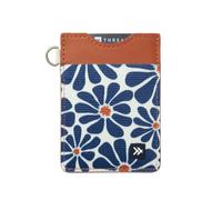 Thread Wallets Ultra Slim Minimalist Leather Card Holder Wallet, Emmeline Navy, Casual