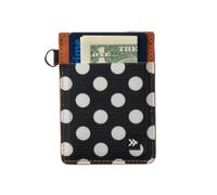 Thread Wallets Ultra Slim Minimalist Leather Card Holder Wallet, Polka Dot, Casual