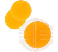 Thread Wax Conditioner with Holder for Embroidery Sewing Line | Plastic Case with Open Slots, Orange Wax Block, Reduces Fraying and Breaks, for Tailor Shop Use