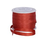 Threadart 100% Pure Silk Ribbon - 3 Sizes - Dozens of Colors - Auburn - 4mm No. 524