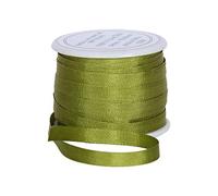 Threadart 100% Pure Silk Ribbon - 3 Sizes - Dozens of Colors - Avocado - 4mm No. 651