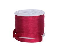 Threadart 100% Pure Silk Ribbon - 3 Sizes - Dozens of Colors - Burgundy - 4mm No. 707