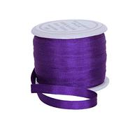 Threadart 100% Pure Silk Ribbon - 3 Sizes - Dozens of Colors - Purple - 4mm No. 703
