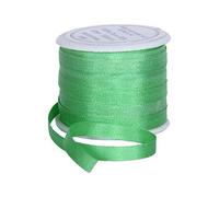 Threadart 100% Pure Silk Ribbon - 4mm Kiwi Green - No. 706-3 Sizes - 50 Colors