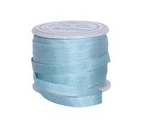 Threadart 100% Pure Silk Ribbon - 4mm Light Teal - No. 617-3 Sizes - 50 Colors