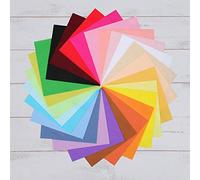 Threadart Premium Felt Precut Sheets,25 Big 12"x12" Sheets,25 Color Variety Pack,Soft Wool-Like Feel,1.2mm Thick Fabric for DIY Crafts, Sewing, Crafting Projects,Compatible with Cricut Maker