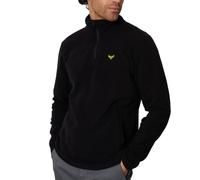 Threadbare 'Blade' Men's Quarter Zip Outdoors Pullover Fleece Sweatshirt, Black, 2XL